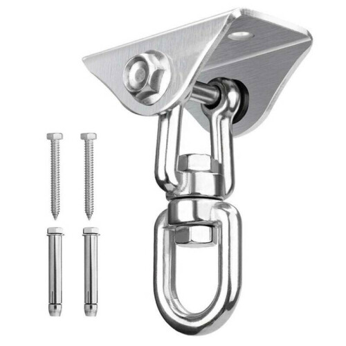 360 Hammock Chair Hanging Ceiling Mount Spring Snap Swivel Hooks Hardware Kit 1