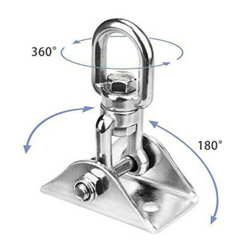 360 Hammock Chair Hanging Ceiling Mount Spring Snap Swivel Hooks Hardware Kit 2