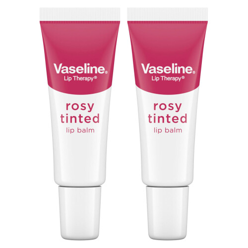 Vaseline (Buy 2 - Rosy Lips) 2x Vaseline Lip Therapy Lip Balm For Instant softness 1
