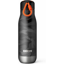 Zoku Double Walled Stainless Steel Water Bottles 500ml/18oz Black Camo ZK142-10