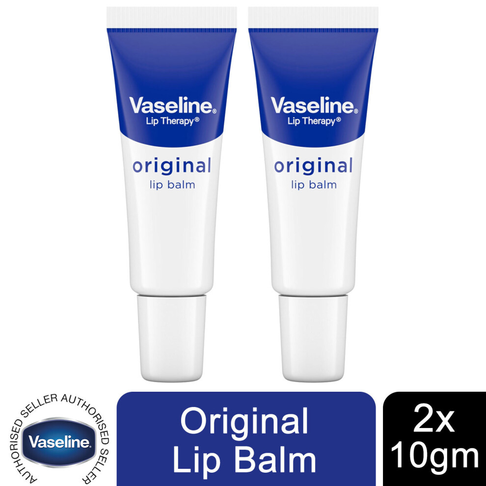 (Buy 2 - Original) 2x Vaseline Lip Therapy Lip Balm For Instant softness