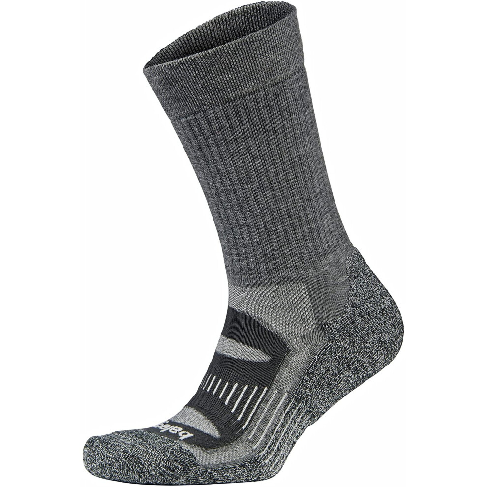 Balega Unisex Blister Resist Crew Socks - Grey/Mid Grey 