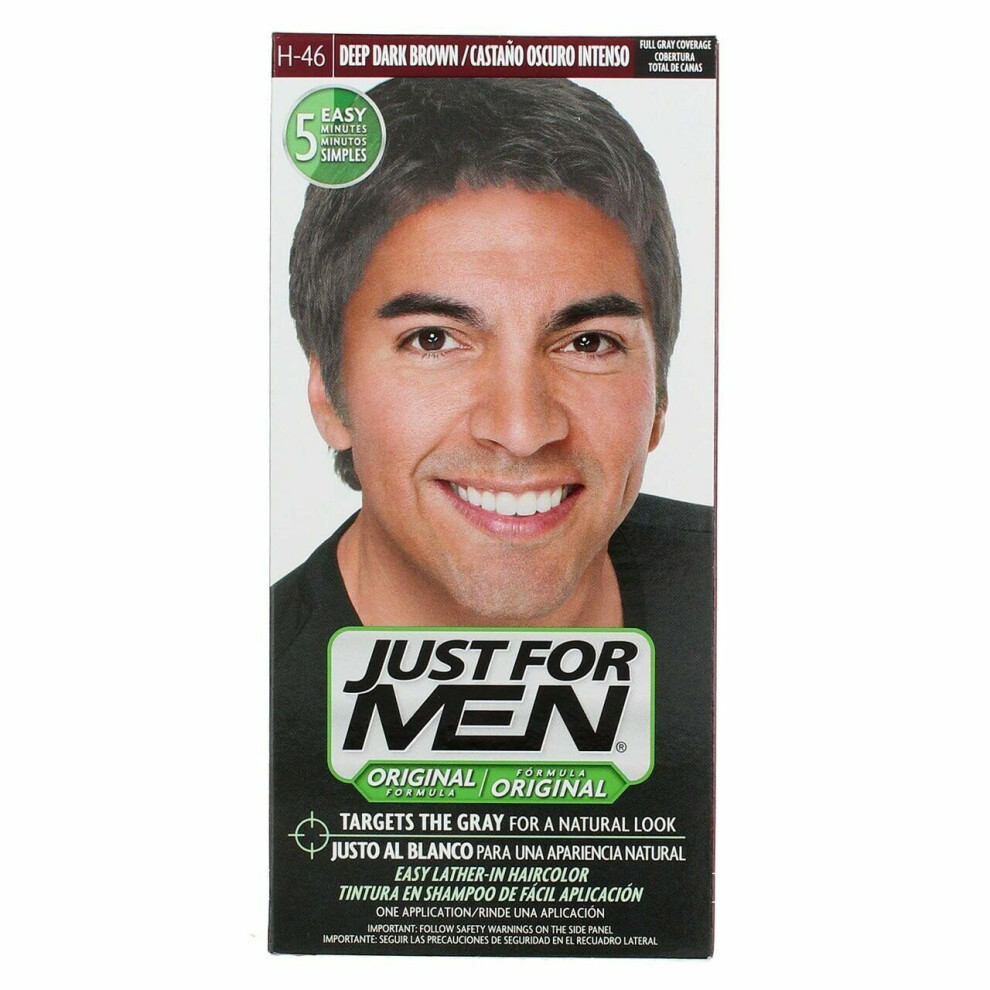 Just For Men Original Formula Hair Color, Deep Dark Brown H-46