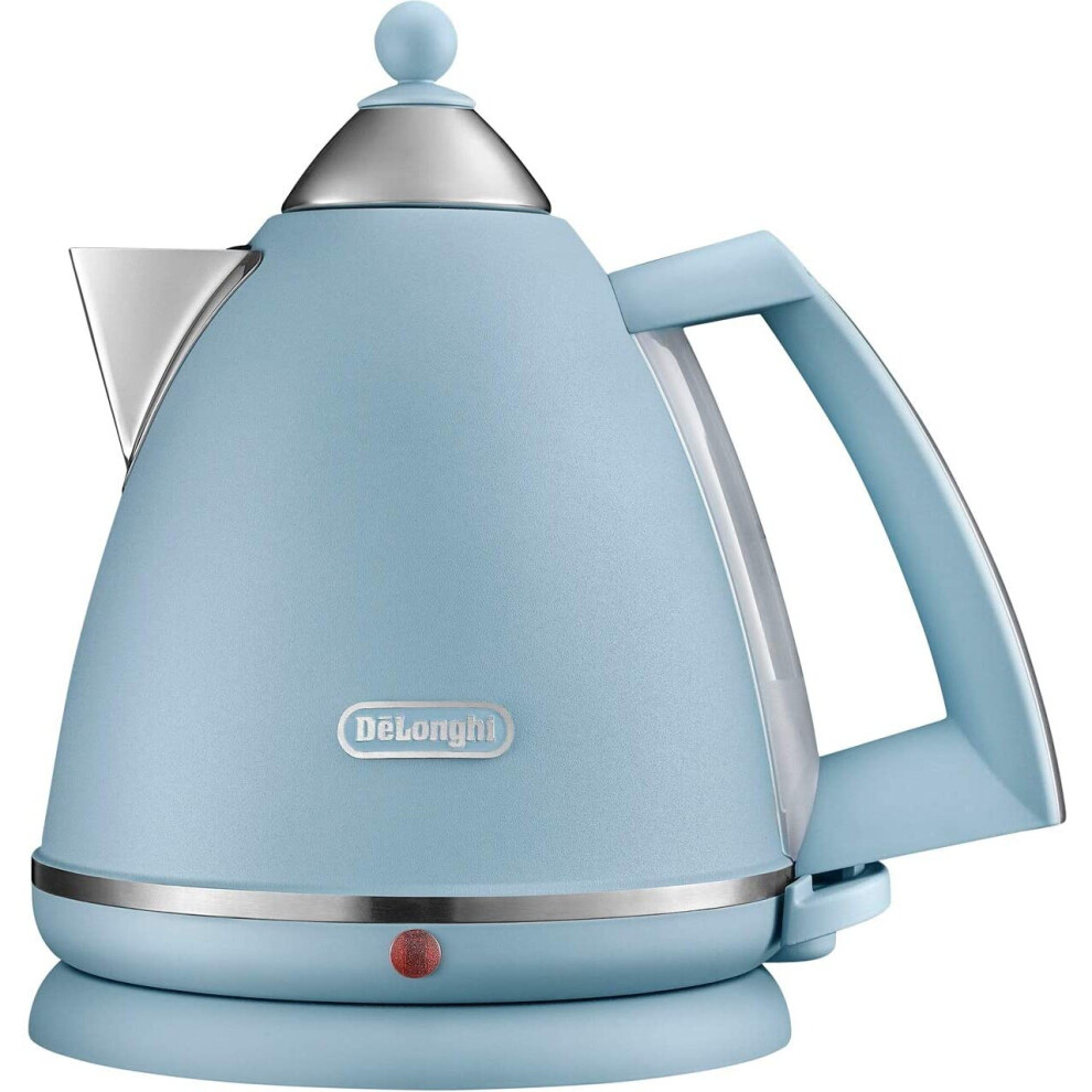 De'Longhi Argento Flora KBX3016.AZ Kettle, 360 Swivel base &; cord storage, Blue