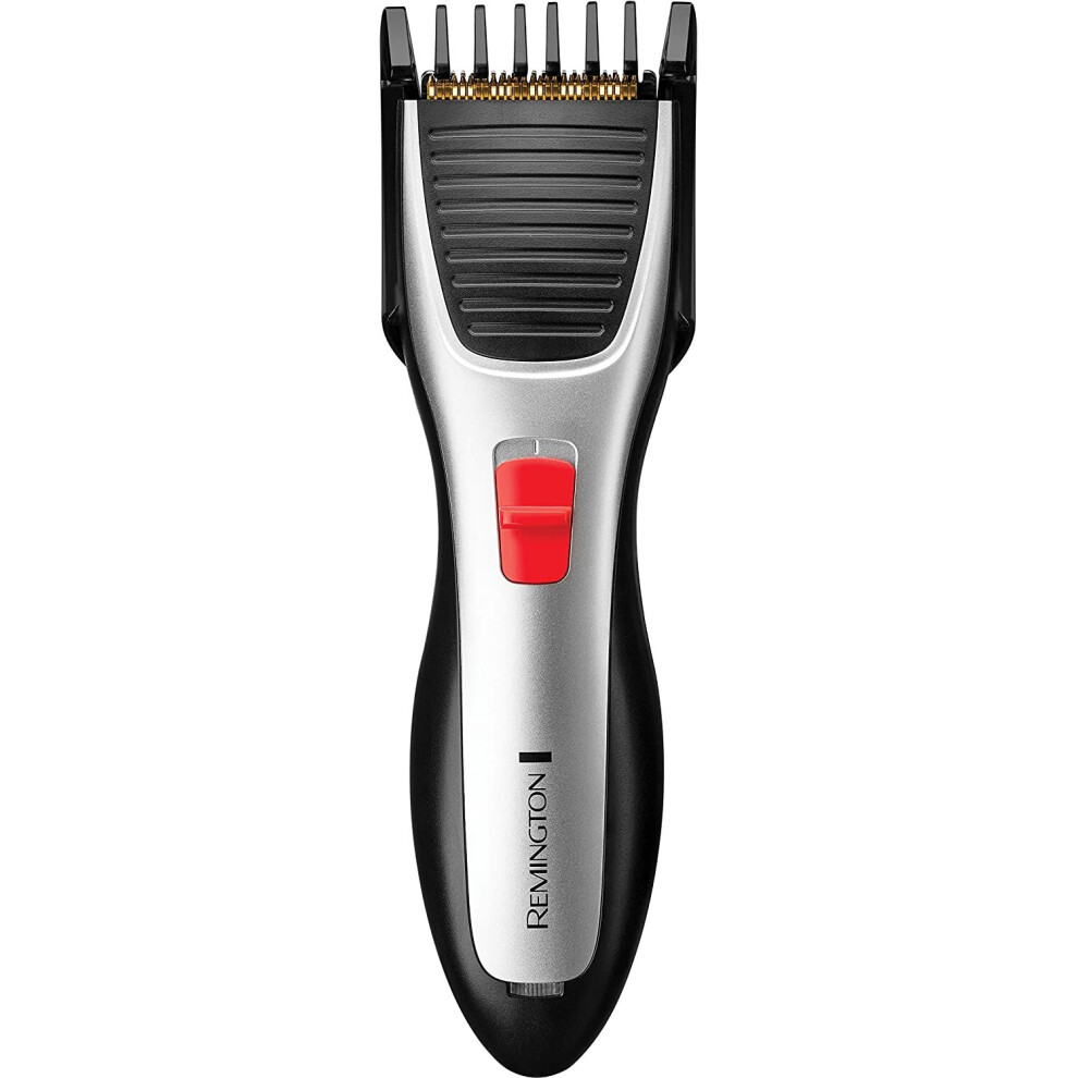 Remington HC340 Titanium Hair Clippers, Cordless Clipper for Men Includes Scissors, Barber Comb and
