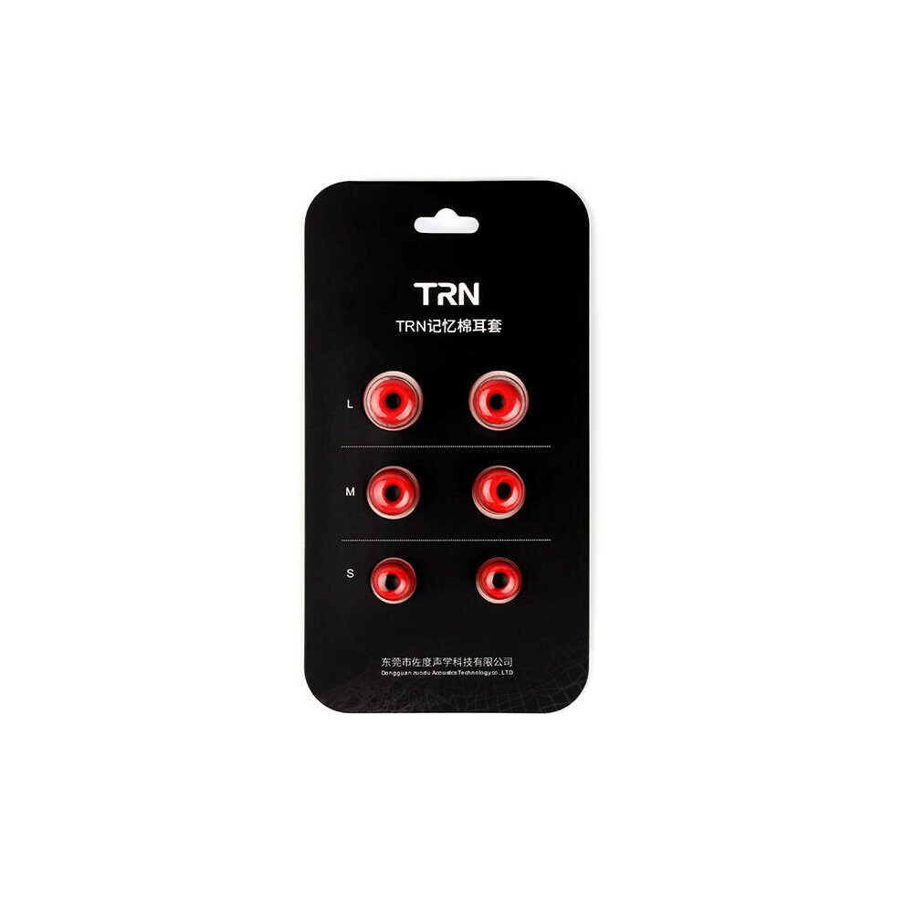 3 Pairs Of Rebound Memory Foam Tips Silicone In-Ear Earbuds For Earphone Headphone Red 788389650862