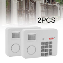 2 WIRELESS MOTION SENSOR ALARM SECURITY KEYPAD HOME GARAGE SHED