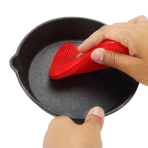 5PCS Silicone washing brush Washing Up Tool Cleaning Kitchen Scrubber 2
