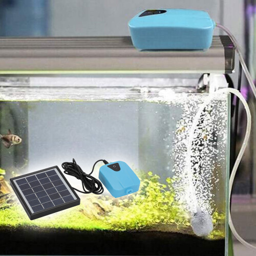Solar Powered Oxygenator Pond Water Oxygen Pump Air Pump Aerator Fish 2
