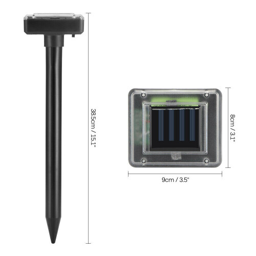 (4PCS) Solar/Ultrasonic Garden Deterrent Repeller Animal 2