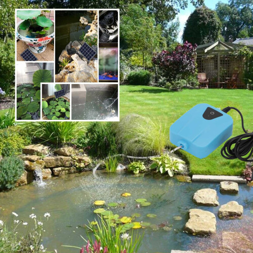 Solar Powered Oxygenator Pond Water Oxygen Pump Air Pump Aerator Fish 1