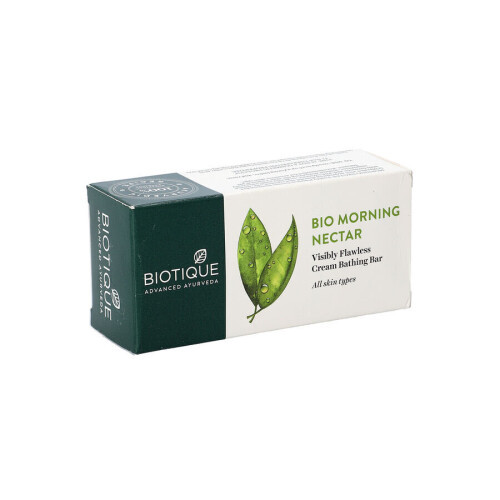 Biotique Bio Morning Nectar Visibly Flawless Cream Bathing Soap 150g 1