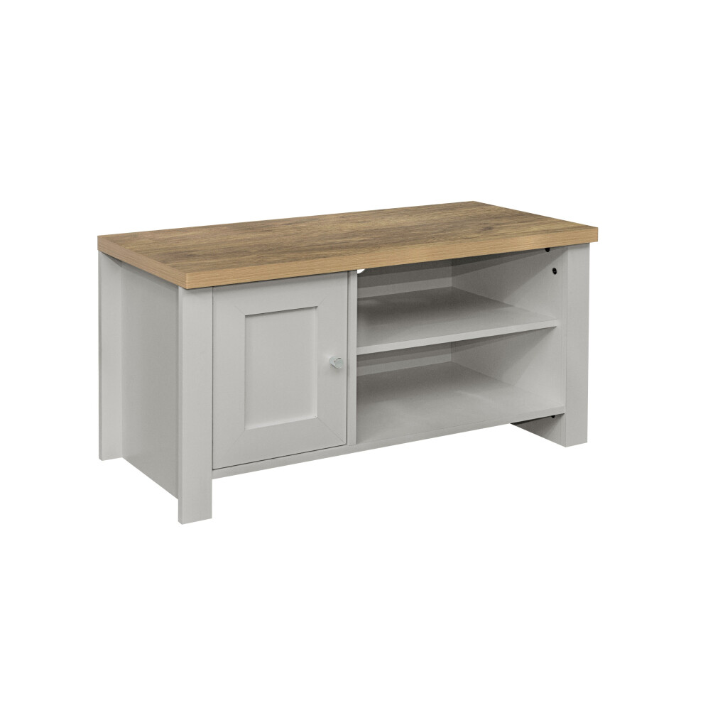 Birlea Highgate Small TV Unit - Grey & Oak