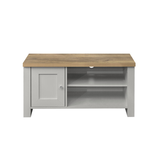 Birlea Birlea Highgate Small TV Unit - Grey & Oak 2