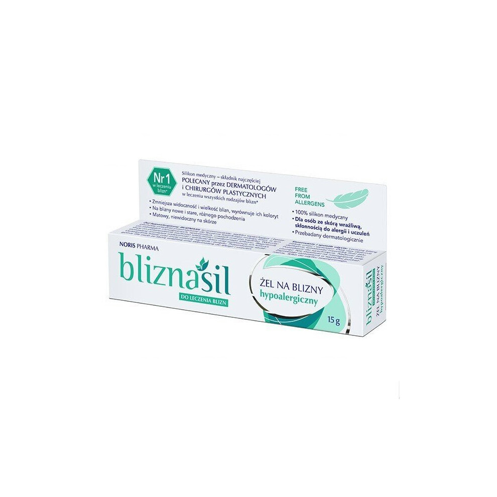 Noris Pharma Bliznasil Żel Na Blizny Hypoalergiczny 15 G Scar Gel Hypoallergenic