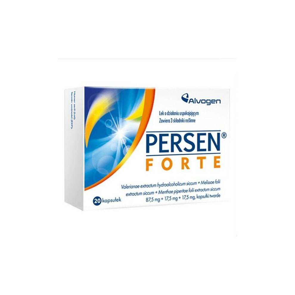 Persen Forte 20 Caps Anti Stress Calming Herbal Nerwica 02/22