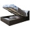 (Black) End Lift Ottoman Storage Bed Frame Only - Leather 4
