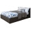 (Black) End Lift Ottoman Storage Bed Frame Only - Leather 1