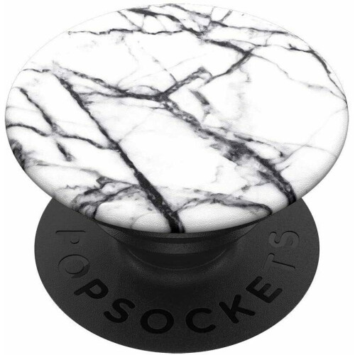PopSockets Swappable Expand Stand & Grip Mount - White Marble