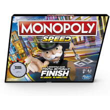 Monopoly Speed Board Game, Play Monopoly in Under 10 Minutes, Fast-Playing Monopoly Board Game for A