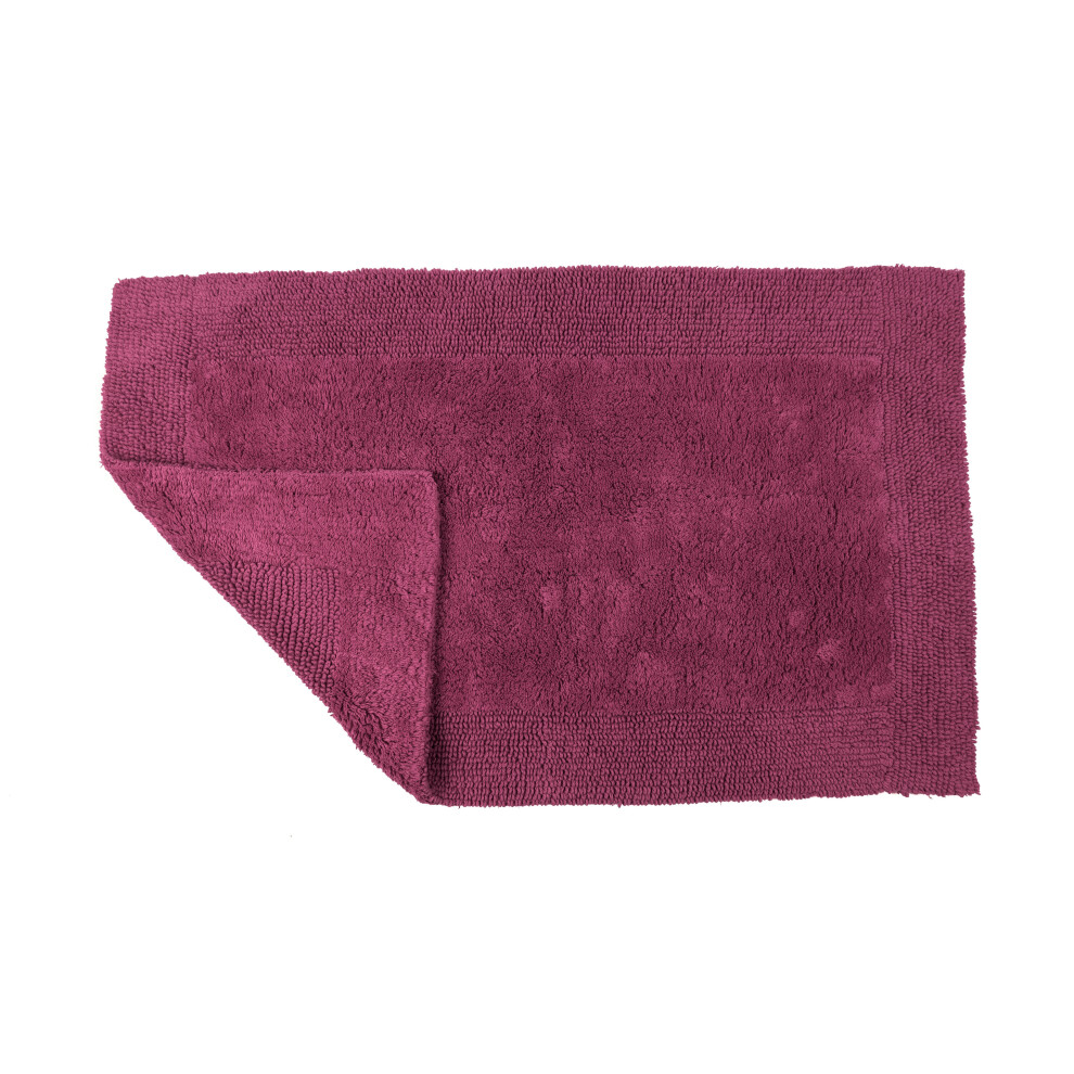 Allure Bath Fashions Red (Beetroot) Luxury Deep Pile Reversible Bath Mat 53 X 85Cm Extra Large