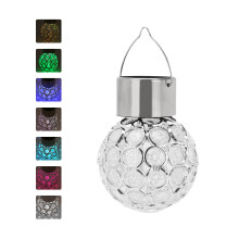 (Colorful) 4PCS Ball Lights LED Solar Power Garden Light