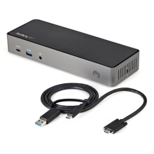 USB-C & USB-A Dock Hybrid Universal Triple Monitor Laptop Docking Station DisplayPort & HDMI 4K 60Hz 85W Power Delivery, 6xUSB Hub, GbE, Audio 10Gbps
