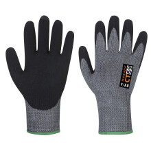 (M, Grey) Portwest - CT AHR+ Foam Nitrile Cut Resist Glove (1 Pair Pack)