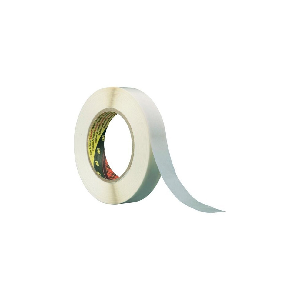 3M 9040 Double-Sided Paper Pad, 19 mm x 50 m, 0.1 mm Duct Tape, Cream, Pack of 48