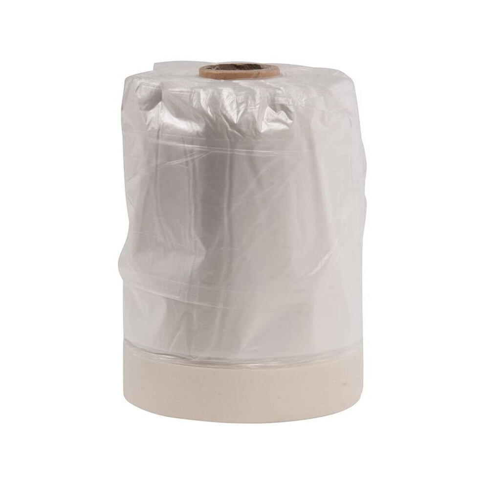 Silverline 643302 Heavy Duty Protective Dust Sheet with Masking Tape 550 mm x 33 m