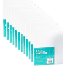 Exerz 20x25cm Canvas Panels 12pcs 280GSM/ Artist Canvas Board 100% Cotton 0.3cm Thinkness/Blank/Triple Primed/Acid Free/Medium Grain