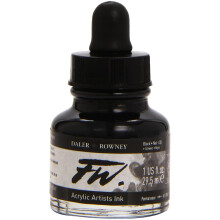Daler Rowney FW Ink, 29.5 ml, Black (India)