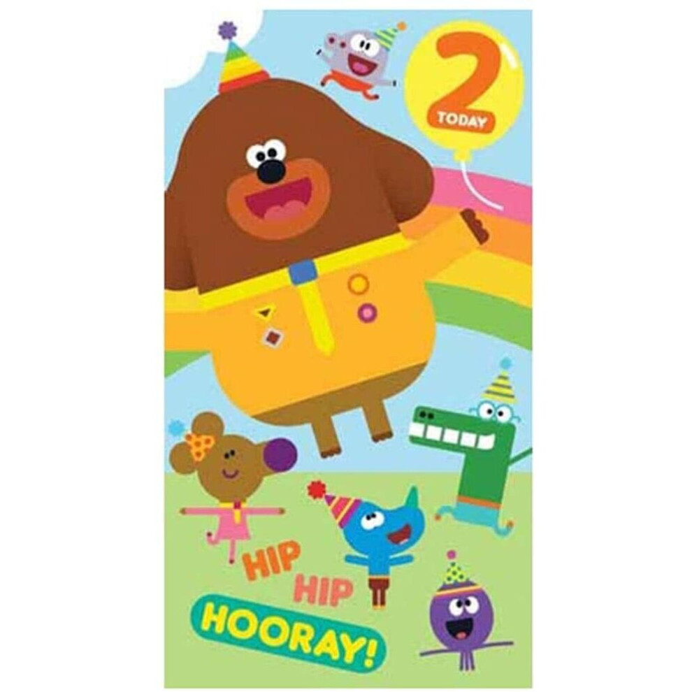 Hey Duggee HD001 Age 2 Birthday Card