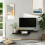 Homcom HOMCOM Wall Mounted Media Console Floating TV Stand with Shelf Black 3