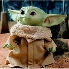 30CM Baby Yoda Plush Toy Force Awakens Master Stuffed Doll Christmas Kids Gifts