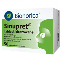 Bionorica SINUPRET 50 tablets Nasal Congestation Sinusitis Homeopathic