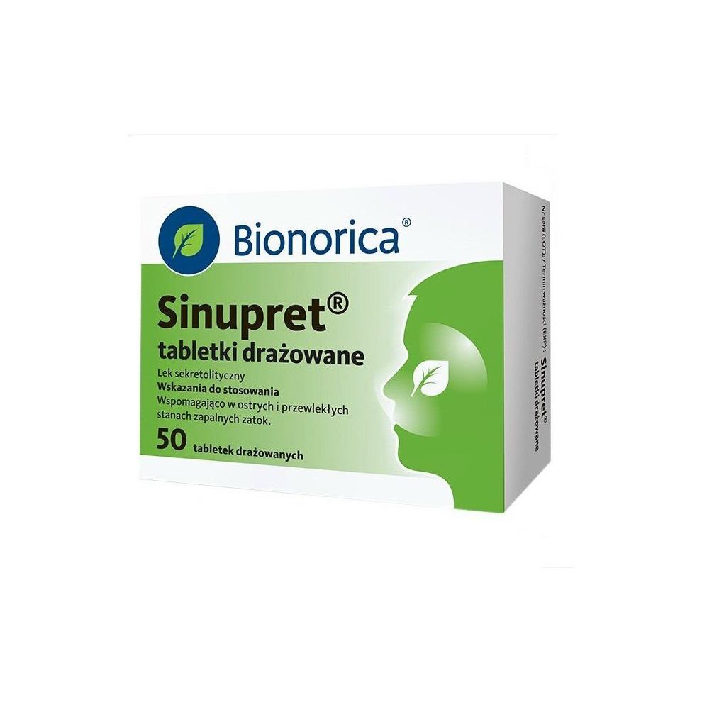 Bionorica SINUPRET 50 tablets Nasal Congestation Sinusitis Homeopathic