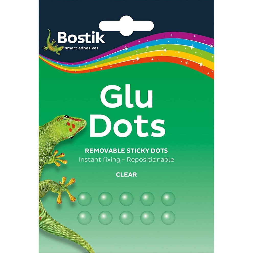 2xGlu Dots Removable Clear Sticky Dots