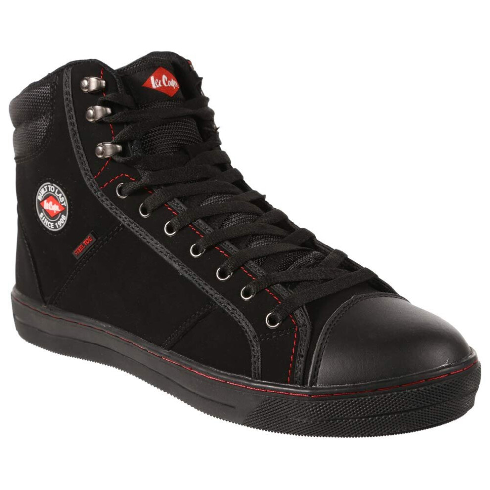 Lee Cooper Unisex Workwear SB/SRA Retro Baseball Boot Work Safety Shoe Black0 UK