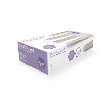 TouchGuard Clear Vinyl Disposable Gloves, Powder-Free, Box of 100, Small