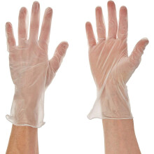 Gloveman HQ021 Vinyl Gloves, Powder Free, Medium (Pack of 100)â HQ021_1