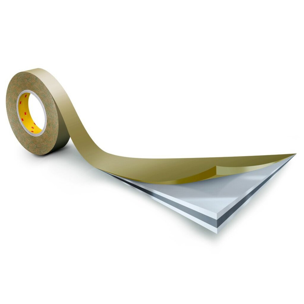 3M 9415 Adhesive Transfer Tape, Removable, 25 mm x 66 m, Clear, Pack of 36