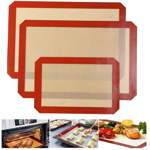Quailitas Silicone Baking Mat - 3-Piece Set