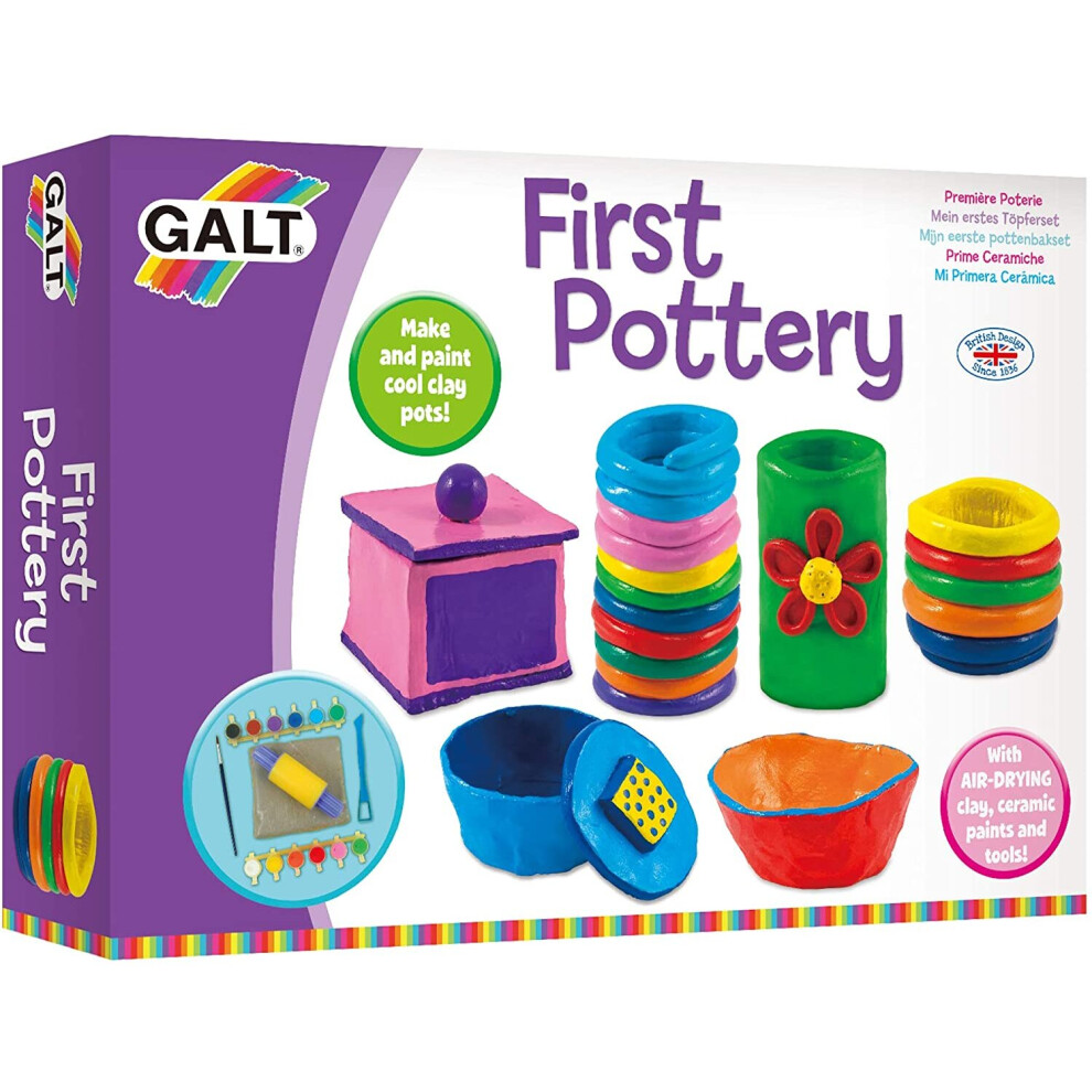 Galt Toys, First Pottery, Kids' Craft Kits, Ages 6 Years Plus