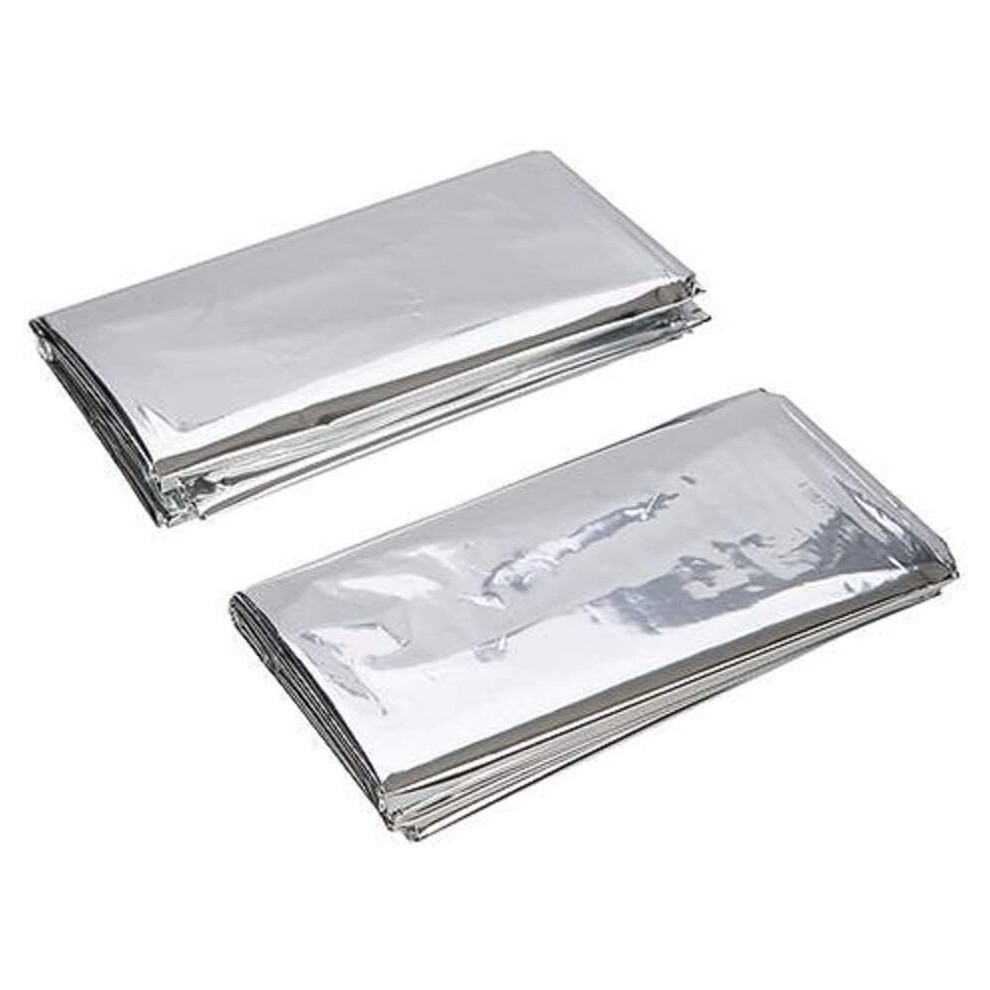 Silverline 226306 Emergency Foil Blankets - Set of 2