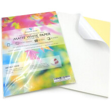 50 Sheets of Quality A4 White MATTE Self Adhesive/Sticky Back Label Printing Paper Sheet