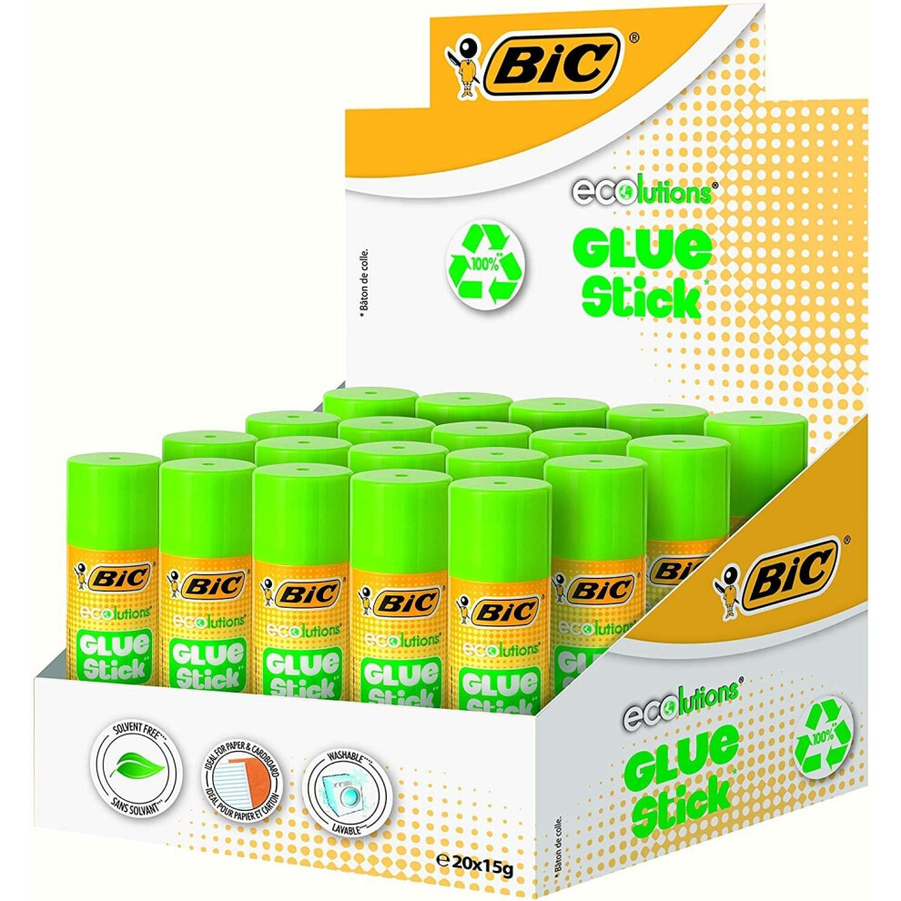 BIC 36 g Ecolutions Glue Stick (Pack of 12)