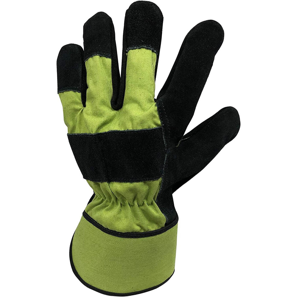 Spear & Jackson Kew Gardens Thermal Lined Rigger Gloves-Large, Green