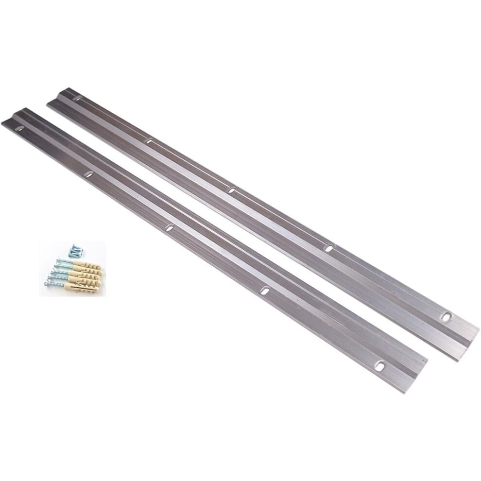 Lagunaproject Heavy Duty Picture & Mirror Hanger Z Bar/French Cleat - Floating Hanging System + Fittings - 450Mm