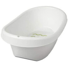 2XLÃTTSAM Bath Baby Bath Tub in White with Slide Protection Inside and Anti-Slip Protection